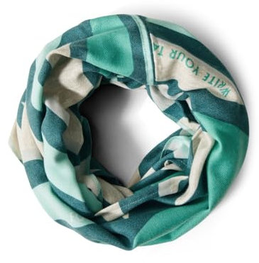 CECIL Damen B572681 Gemusterter Loop Schal, Desert beige Melange, A