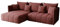 KP-Meble - Ecksofa mit Schlaffunktion - Gona - Schlafsofa 245 x 180 cm - Elegant, langlebig, freistehend - Automatisch für einfaches Ausklappen - 246x188x93cm - Monolith 63 (Puder)