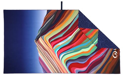 Lifeventure Recycled SoftFibre Travel Towel - Compact, Lightweight Quick-Dry Sports & Beach Towel, Sand-Free Design, Giant