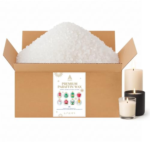Paraffin Wax 5kg - Candle Wax Pellets for Candle Making, Auroh | Paraffin candle wax in pellet form for pillar, container and tealight candles. Strong scent throw, bulk supply.