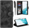 ivencase Lederhülle für Samsung Galaxy S22 5G Hülle und Schutzfolie, Premium Klappbar Handyhülle Flip Wallet, [Kartenfach] [PU Leder] [Ständer] Schutzhülle Kompatibel mit Samsung S22 5G, Schwarz