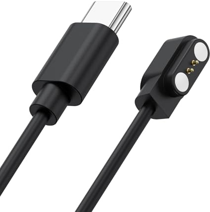 AK Magnetisches USB-C-Ladegerät, kompatibel mit Yamaha SW023 Willful SW021 SW025 Letsfit ID206 ID205L LETSCOM ID205U LIFEBEE ID205S ID216, Smartwatch-Ladekabel (50 cm)