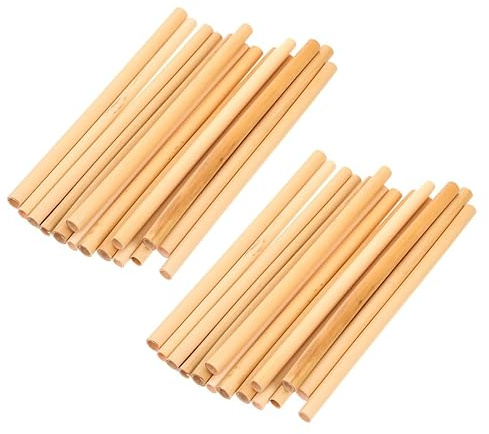 Natürliche Schilfrohr Bienenröhrchen 100 Stück Khaki, Nachfüllpackung | Ersatz Zungenröhren für Mason Bee Houses, Steilwandsubstrat Bienen, Leichte Reed Ausführung