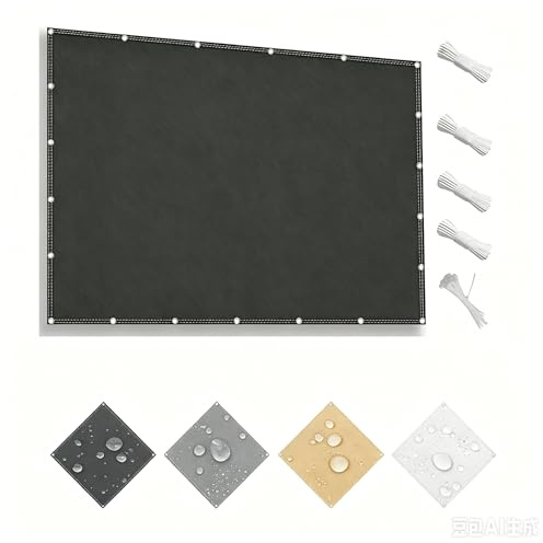 AUWUUA Telo Ombreggiante con occhielli 2.5x3M Vela ombreggiante Impermeabile Rettangolare, Tenda ombreggiante, Protezione UV 95% per Esterni Pergola Piante Da Patio Serra Auto Piscina, Antracite
