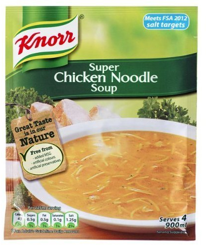 Knorr - Zuppa di tagliatelle di pollo, 6 x 51 g