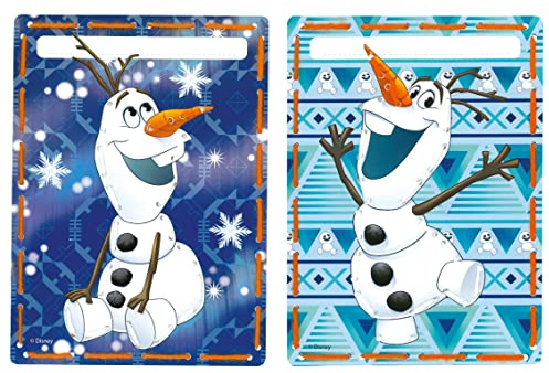 Vervaco Embroidery Cards: Olaf (Set of 2), Acrylic, Assorted, 40 x 2 x 40 cm