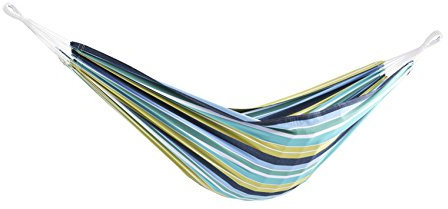 Vivere BRAZ229 Hängematte Doppel, Baumwolle, Cayo Reef Mehrfarbig, 366x160x5 cm