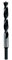 HELLER 30131070 3-poliger Bohrer aus Holz, zylindrisch, 07,00 mm, 105 mm