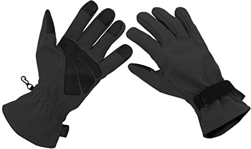 MFH Herren Softshell Handschuhe Schwarz Größe M