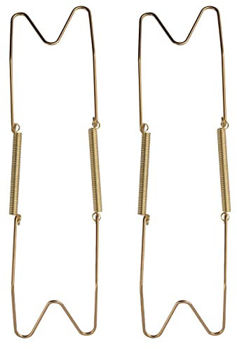 Qling, 2 ganci decorativi da parete per piatti da 20,3 cm/25,4 cm/30,5 cm/35,6 cm/40,6 cm, invisibili per piatti, espositore da parete per la casa, Come da immagine, 30,5 cm