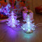 OSALADI 2 StüCke LED Weihnachtsbaumbeleuchtung Mit Stern Topper USB Weihnachtsbaum Lade Rgb Nachtlicht Weihnachtsschmuck FüR Wohnzimmer Kinderzimmer (Silber)
