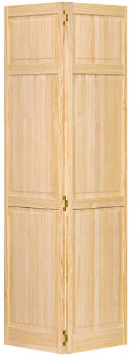 Closet Door, Bi-fold, 6-Panel Style Solid Wood (80X28)