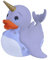 Wild Republic Rubber Duck, Gummiente, Narwal, Badewannen-Geschenke für Kinder, Quietscheentchen, Badespielzeug für Babys, Gummiente lustig, Badeente zum Sammeln, 10 cm, 24344