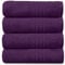 GC GAVENO CAVAILIA 450 GSM Hand Jumbo Sheet, 100% Egyptian Cotton, Purple, Pack of 4 Bath Towel