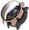 Miimall Funda Compatible con Xiaomi Mi Watch Color Sport Edition, con Protector de Pantalla Vidrio Templado, PC Anti-Scratch Protección Completo Carcasa para Xiaomi Mi Watch Color Sport-Rosa