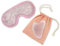Sun & Sia - Kit Masque Yeux Chaud/Froid et Gua Sha en Pierre Naturelle Quartz Rose (+Housse) - Rafraîchit le Teint, Traite les Poches et Cernes, Stimule la Circulation - Effet Anti-Âge et Peau + Ferme