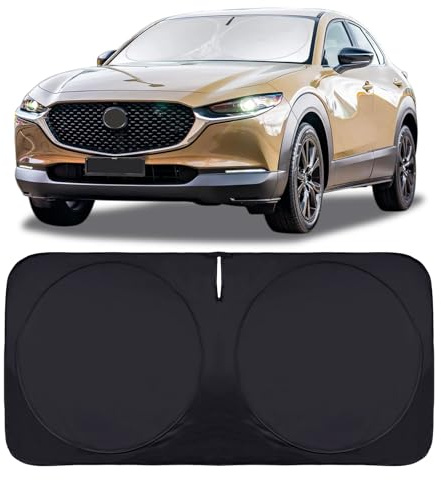 Parasol para parabrisas de automóvil para Mazda CX-30 2019-2024 CX30, ajuste personalizado, cubierta de parabrisas para Mazda 3 2011-2024, protector reflectante para Mazda 2, accesorios interiores de