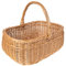 Creative Home Einkaufskorb Weidenkorb mit Henkel Picknickkorb | 36 x 26 x 31 cm (+/- 2 cm) | Handgeflochten | Naturbraun | Universell und Langlebig Groß Osterkörbchen Geflochten