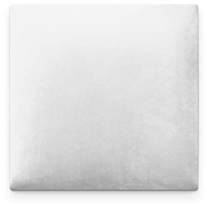 RoKo design Wandpaneele 3D | gepolstertes Bett Kopfteil | sehr einfache Selbstmontage | aus Velourstoff | 25x25 cm | Weiss