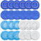 Ikosora 24 Pieces Car Polishing Pad Hood Set Cleaning Cloth Cover, Car Wax Buffer Polishing and Waxing Cleaning Cap Fiber Waxing Set Polishing Cloth Set（9-10Inch）