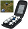 ALAYSTAR Chrome Plated Set Of 8 French Boules Set- Comes with Carry Case Péntaque Jack Steel Boules Set- Perfect Outdoor Garden Game for Adults Kids Family Friends- Fun Activity For Everyone