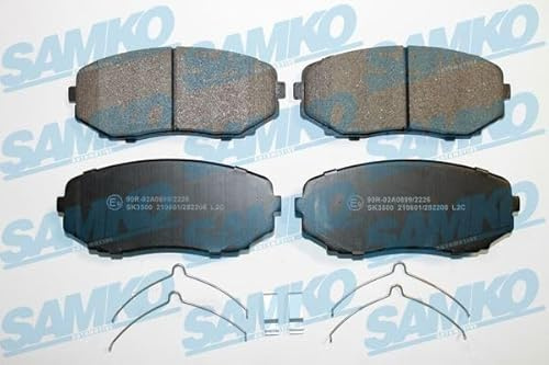 SAMKO 5SP2208 Bremsbelagsatz Bremsbeläge Vorne Kompatibel mit MAZDA CX-5 KF