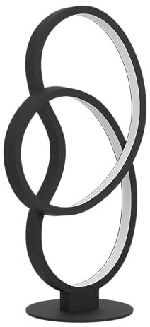 EGLO LED Tischlampe Gianella, geschwungene Nachttischlampe, Deko Tischleuchte aus Metall in Schwarz, Schlafzimmer und Wohnzimmer Tisch-Lampe, warmweiß