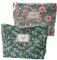 SKHAOVS 2pcs Trousse de Toilette en Velours côtelé Trousse de Toilette de Couleur Unie multifonctionnelle en Velours côtelé Organisateur de Rangement de Toilette de Voyage pour Femmes Filles (Vert)
