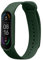 kwmobile Pulsera compatible con Xiaomi Mi Smart Band 6 / Mi Band 6 / Band 5 correa - 1x Correas de silicona flexible - Tamaño ajustable - verde oscuro