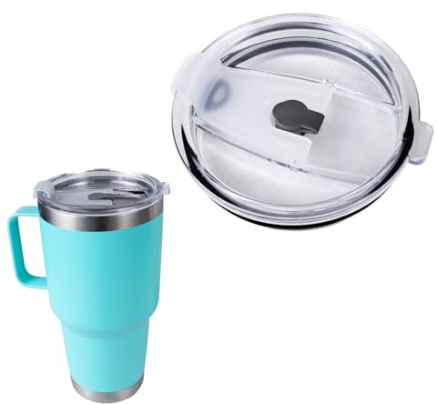 KEUYE Ersatzdeckel für Yeti, Rambler, Ersatzdeckel für Yeti, Rambler, Ersatzdeckel, 1,2 l Fassungsvermögen, transparent