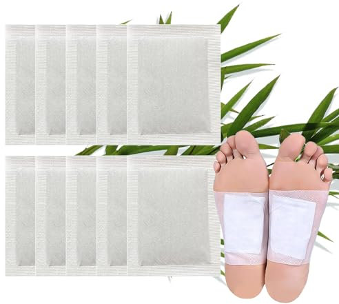 Cerotti Detox Piedi,Cerotti Detox Piedi Elimina Tossine,Cerotti Calli Piedi,Cerotti Piedi Disintossicanti,Rimuovere Tossin,100% Naturale Alleviare Stress,Aiuto Sonno,Circolazione Sanguigna 10 pezzi