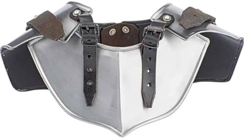 ANTIQUEMEDIEVAL Lambert Gorget Mittelalter Nackenschutz Platte Rüstung Silber