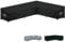 LAMUNI Gartenlounge Abdeckplane L-Form Loungemöbel Schutzhülle für Loungesofa Plane Loungemöbel l Form 420D Oxford Wasserdicht Abdeckung Gartenmöbel L Form Ecksofa Abdeckhaube, 300x210x102x80/60cm