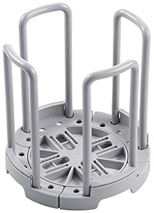 flexman Bowl Rack, Retractable Detachable Bowl Plate Holder, Bowl Holders Organizer, Draining Storage Rack for Kitchen Chopsticks Countertop Cabinet (Grey)