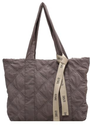 oukesin Umhängetasche Tasche Damen Puffer Tragetasche Tasche mit Reißverschluss für Alltag/Büro/Schule, Grau