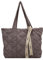 oukesin Umhängetasche Tasche Damen Puffer Tragetasche Tasche mit Reißverschluss für Alltag/Büro/Schule, Grau