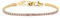 Bracciale Donna Marlù 31BR0006G-LF tennis zirconi rosa pvd oro piccolo