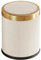 kawehiop Poubelle de Salle de Bain élégante Pukomc Beige Clean Touchless Smart Profitez d'un Environnement Pratique Poubelle de Salle de Bain Pukomc Gallon avec Ouverture, Blanc crème