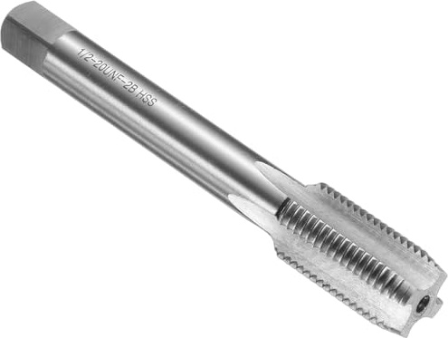 QUARKZMAN Hand Gewindebohrer, 1/2-20 UNF Amerikanische Gewindeschneider, Rechtshänder HSS6542, Geradnut-Schlichtschneider(SB)