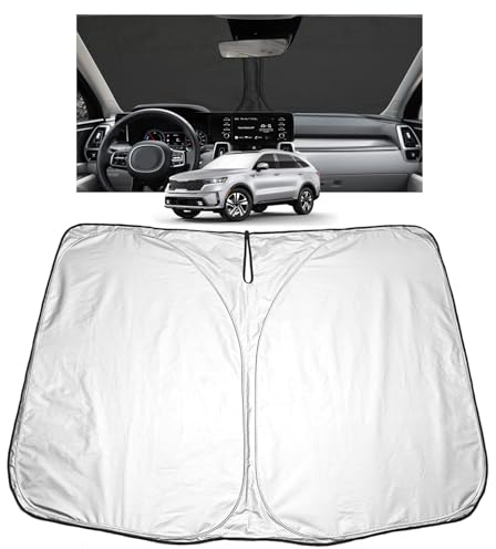 [Upgrade] GAFAT Kompatibel mit Kia Sorento MQ4 2021-2025 2026 Sonnenschutz Frontscheibe Innen, für Facelift 2025 Sorento Hybrid, Windschutzscheibe Sonnenschirm Sonnenblende, Abkühlung, UV Schutz