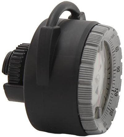 Unterwasser -Tauchkompass Luminöser Magnetisch Wasserdichtes Rohrklemme Navigationsinstrument für Tauch Wasser Sport Sport Abs Material 50m Tiefe (Grau)