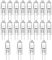 WUSJCOF Halógena Regulable, 20 Unidades, Lámparas de Cápsula Transparentes, Blanca Cálida, Apta para Campanas Extractoras, Cocinas, Salones, Dormitorios, Bombilla Horno (G4, 12V, 20W)