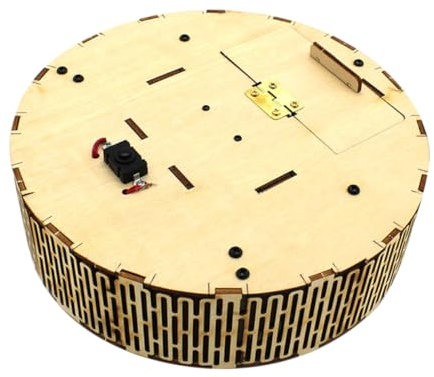 YARNOW Kit Éducatif Robot Aspirateur Électrique à Monter Soi-même pour Garçon et Filles, Modèle Stem en Bois 3D, Puzzle Casse-tête Scientifique, Jeu Créatif DIY, Apprentissage Robotique,