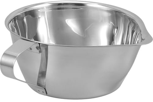 BIUDECO Edelstahl Fetttrenner Mit Griff Und Sieb Fett- Ölabscheider Für Suppen Und Saucen Ölsiebbecher Für Küche