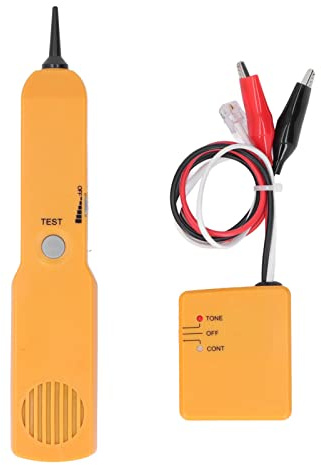 Pwshymi Riconoscimento Audio del Tester per Cavi di Rete Multifunzionale per un Controllo Accurato della continuità Giallo 1 unità