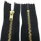 Starlet24® Reißverschluss Metall 4 mm Zipper nicht teilbar, Reißverschlüsse Metall-Zähne für Jeans Leder Geldbörsen Hosen Taschen - Schwarz 25 cm