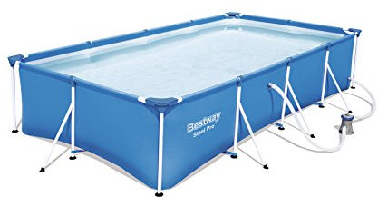 Bestway Steel Pro - Piscina 5700 l, azul, 400 x 211 x 81 cm