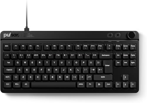 Pulsar Gaming Gears Xboard MS TKL Gaming-Tastatur, 80%, ANSI, Schwarz | Tenkeyless mechanical gaming keyboard designed for speed, precision, and daily use