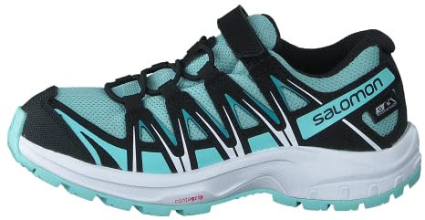 Salomon XA Pro 3D Climasalomon™ Waterproof (wasserdicht) Kids Kinder Trailrunning-Schuhe, Blau (Pastel Turquoise/Black/Tanager Turquoise), 29 EU
