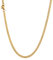 U7 Herren Hip-Hop Panzerkette 3mm breit 18k vergoldet Panzer Halskette 55cm kubanische Gliederkette Link Necklace trendig Modeschmuck Accessoire für Jungen Männer